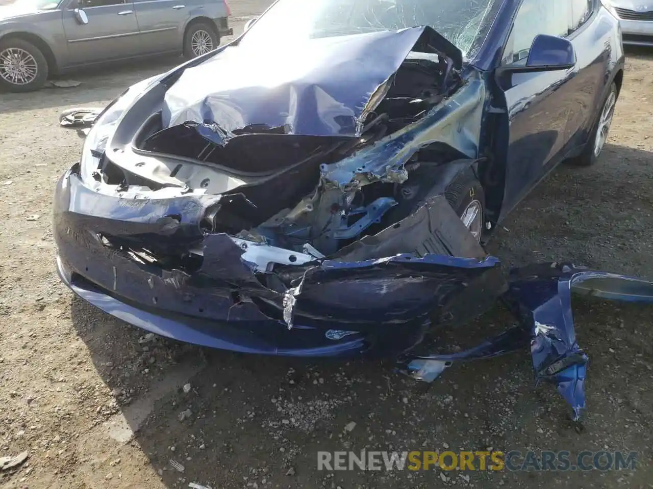 9 Photograph of a damaged car 5YJYGDEE5MF196549 TESLA MODEL Y 2021