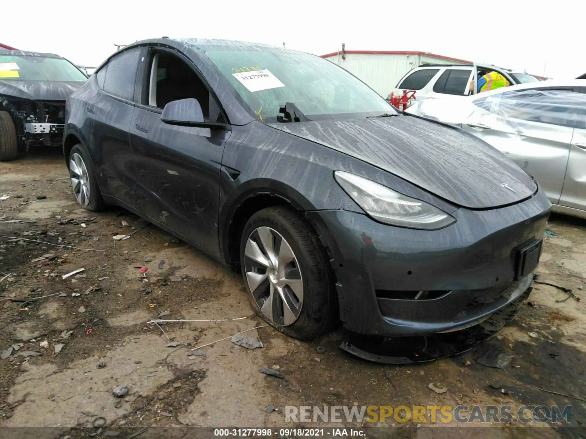 1 Фотография поврежденного автомобиля 5YJYGDEE5MF200969 TESLA MODEL Y 2021