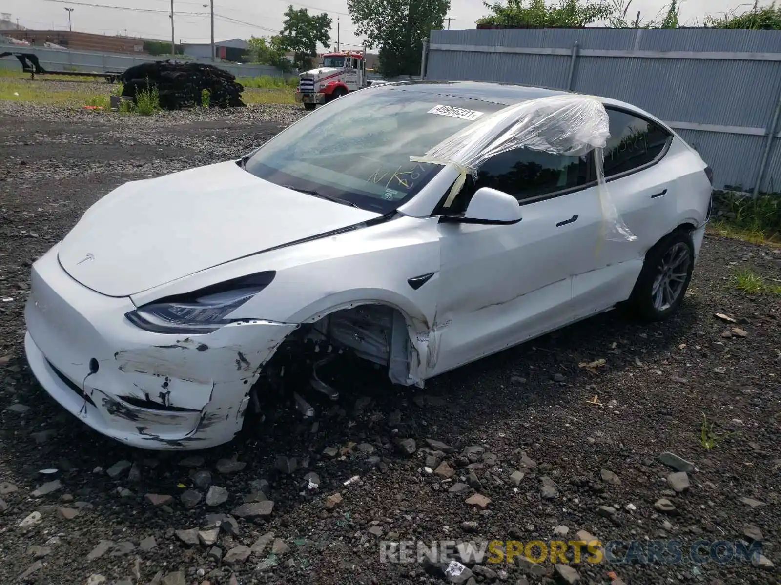 2 Фотография поврежденного автомобиля 5YJYGDEE5MF207761 TESLA MODEL Y 2021