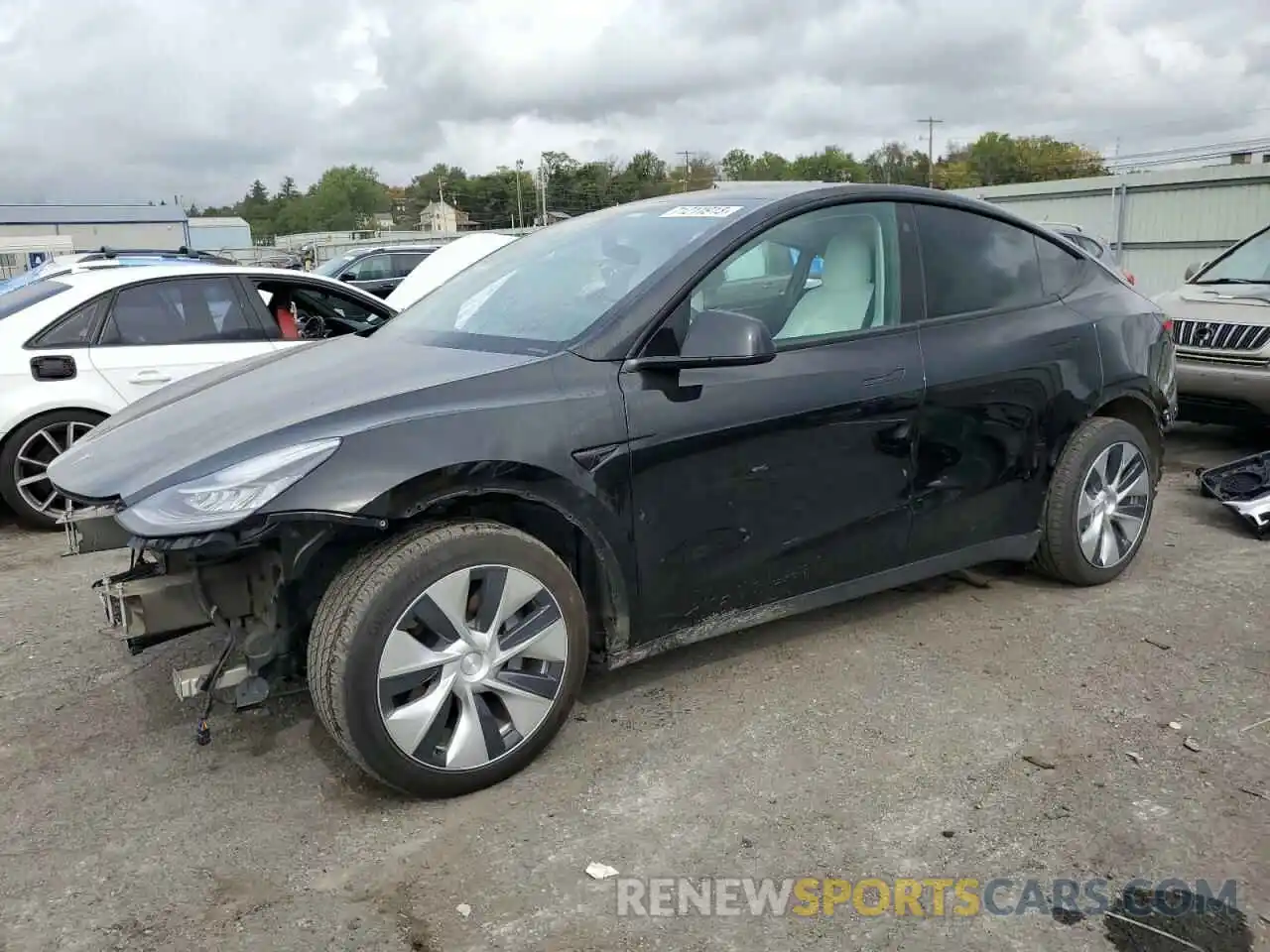 1 Photograph of a damaged car 5YJYGDEE5MF228786 TESLA MODEL Y 2021