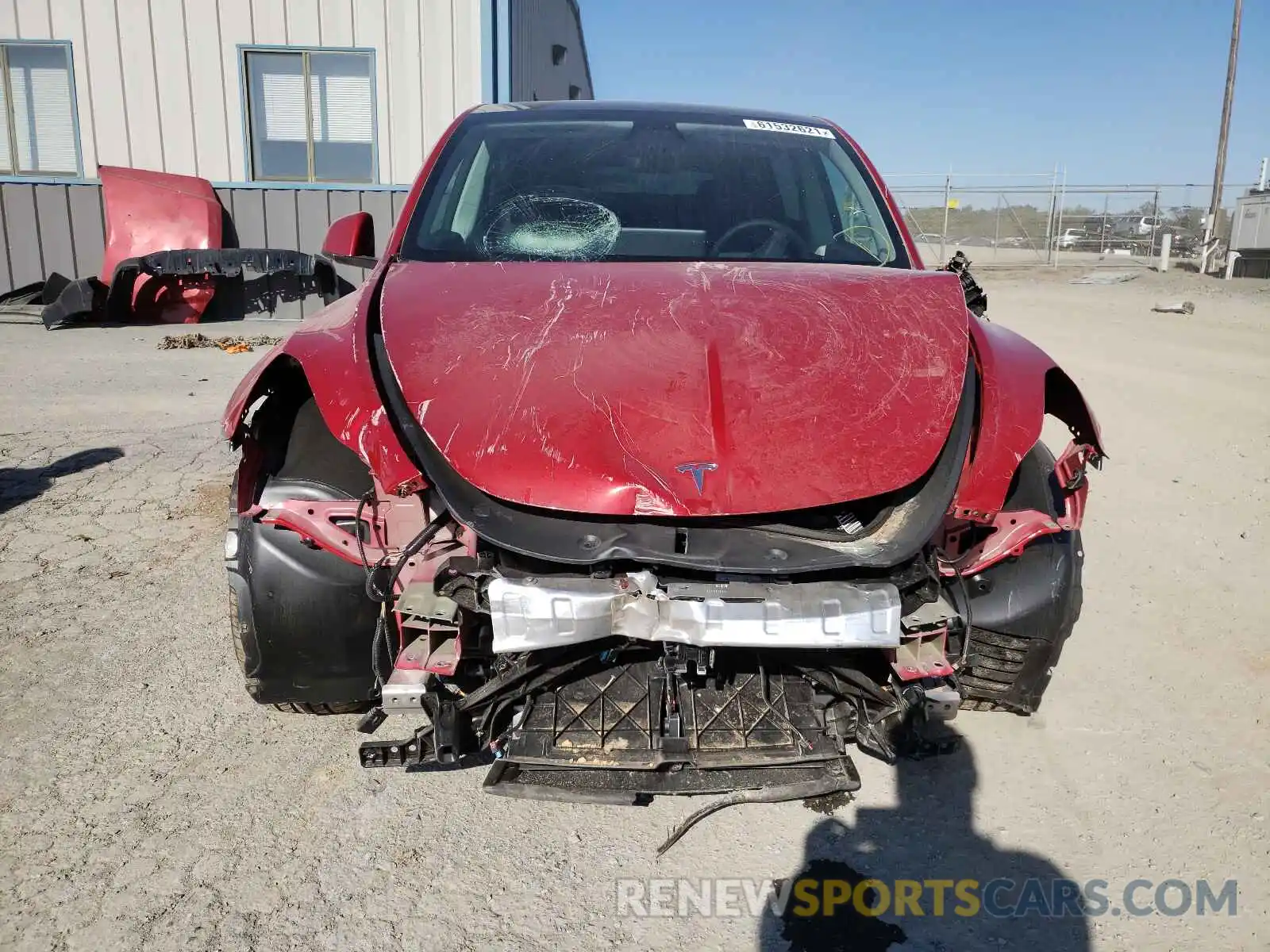 9 Photograph of a damaged car 5YJYGDEE5MF258161 TESLA MODEL Y 2021