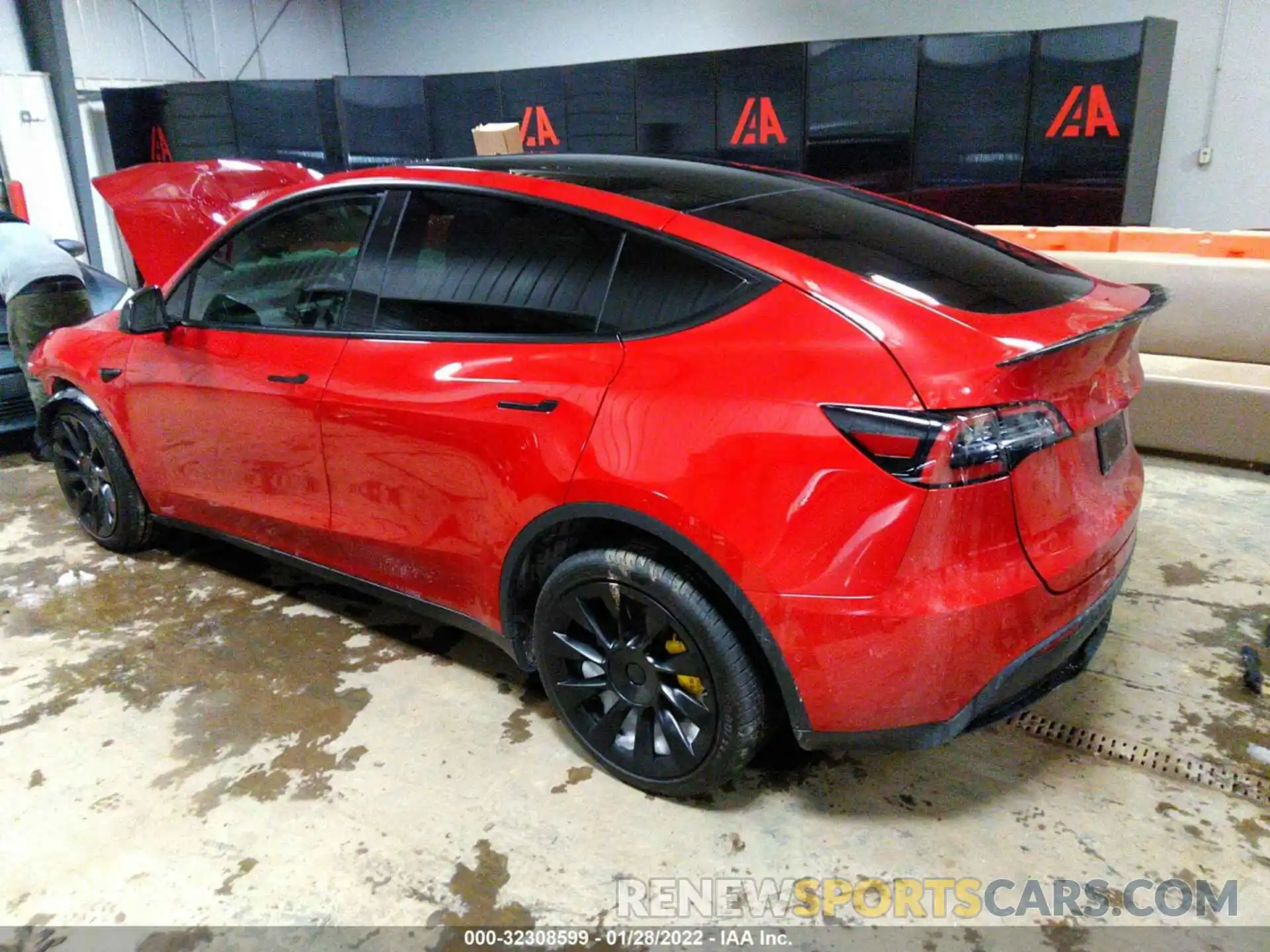 3 Фотография поврежденного автомобиля 5YJYGDEE5MF260699 TESLA MODEL Y 2021