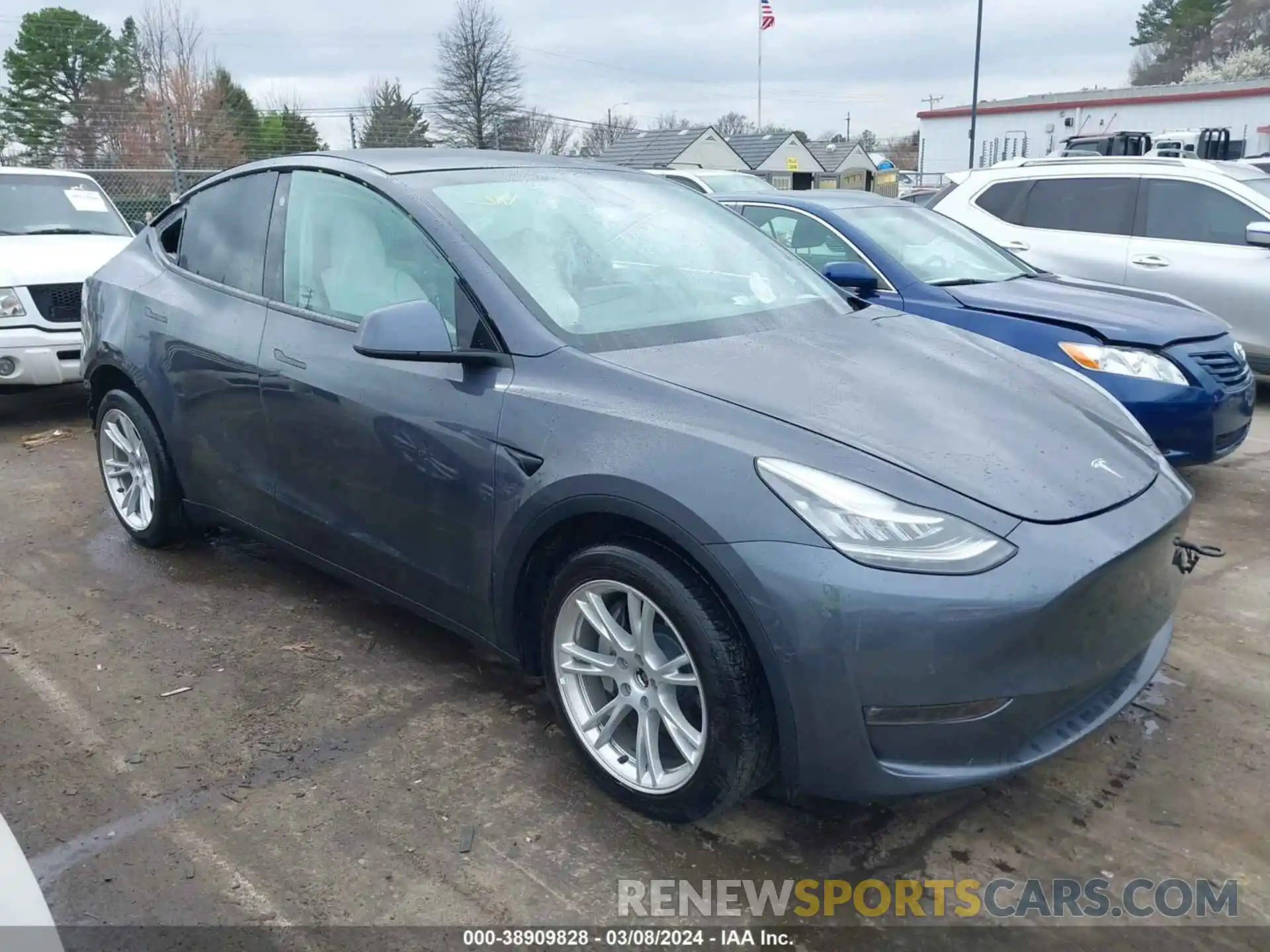 13 Photograph of a damaged car 5YJYGDEE5MF262405 TESLA MODEL Y 2021