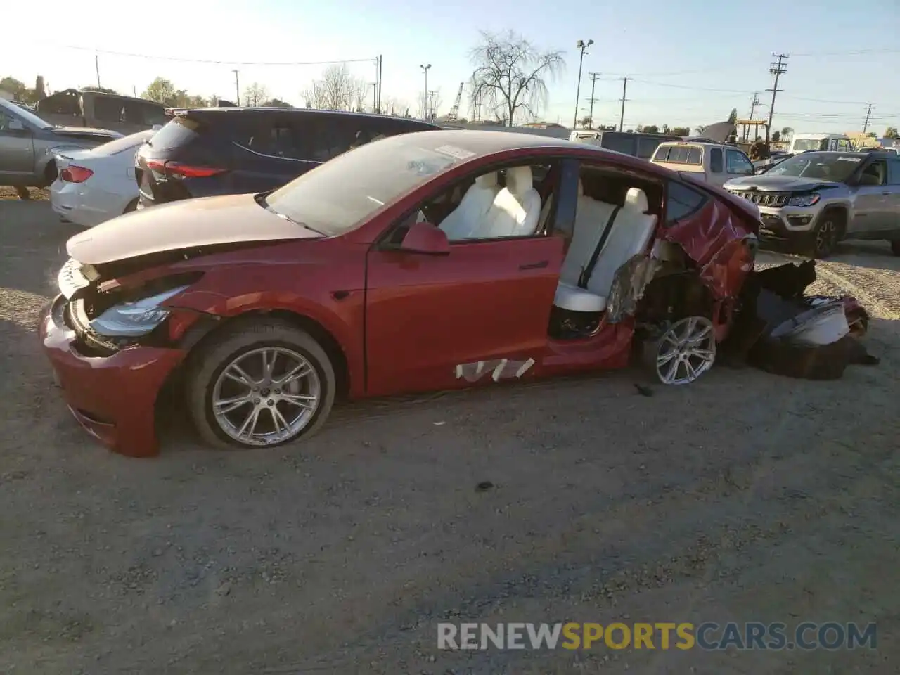 9 Photograph of a damaged car 5YJYGDEE5MF264137 TESLA MODEL Y 2021