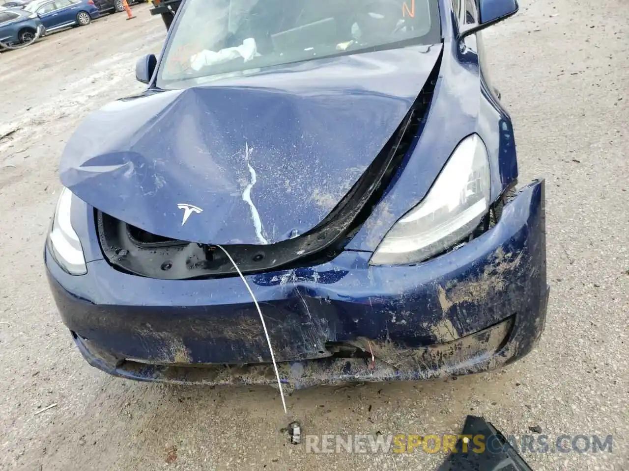 7 Photograph of a damaged car 5YJYGDEE5MF305835 TESLA MODEL Y 2021