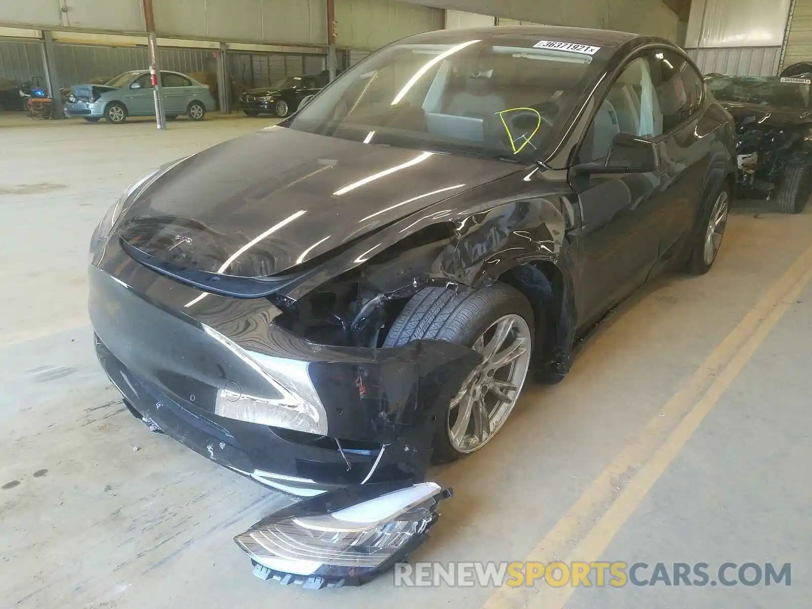 9 Photograph of a damaged car 5YJYGDEE6MF060348 TESLA MODEL Y 2021