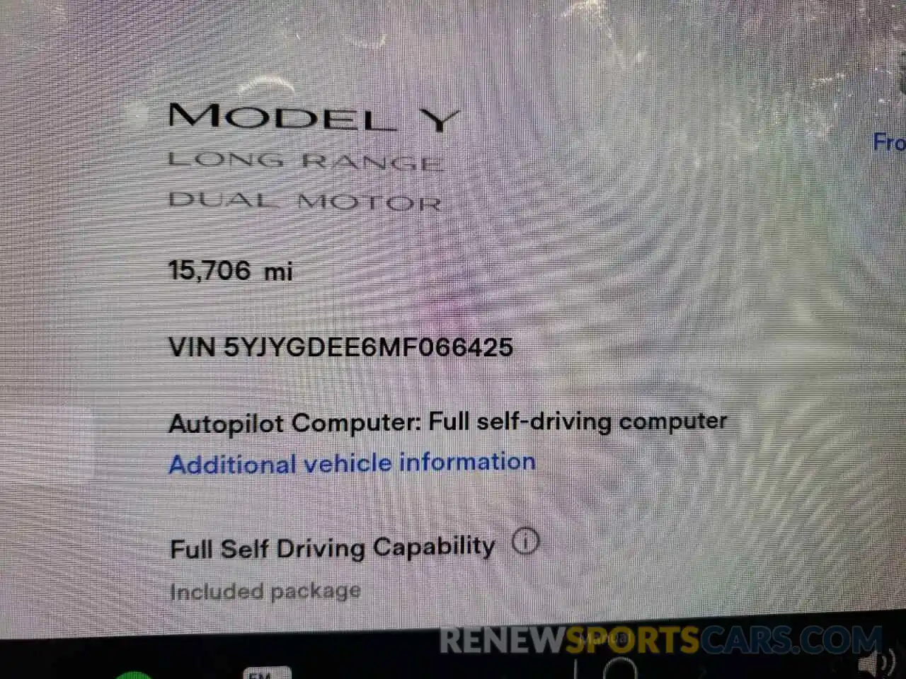 8 Photograph of a damaged car 5YJYGDEE6MF066425 TESLA MODEL Y 2021