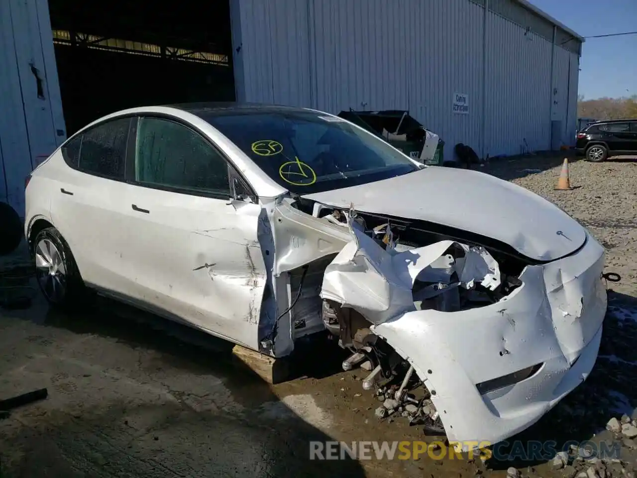 9 Photograph of a damaged car 5YJYGDEE6MF066425 TESLA MODEL Y 2021