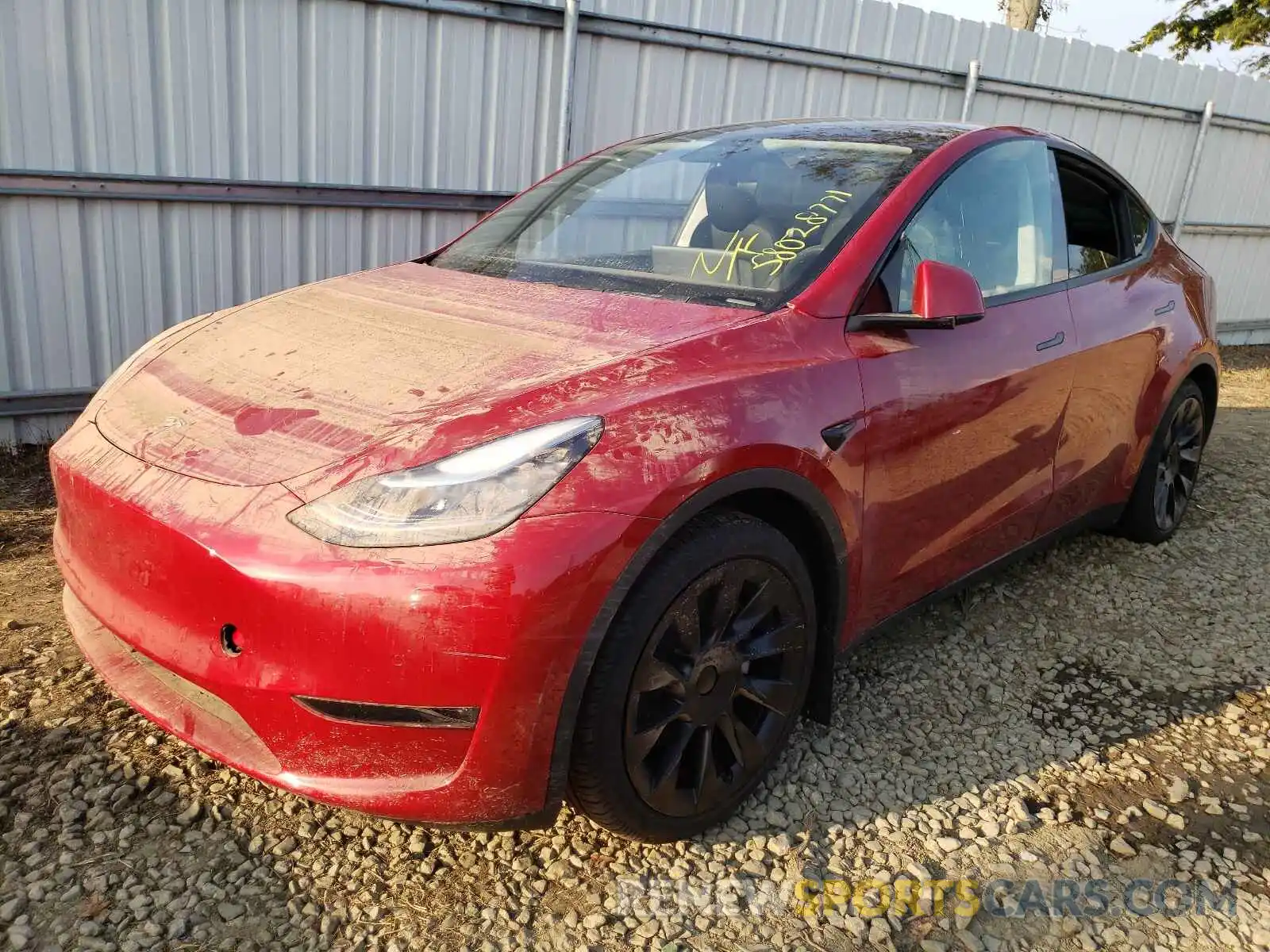 2 Photograph of a damaged car 5YJYGDEE6MF072175 TESLA MODEL Y 2021