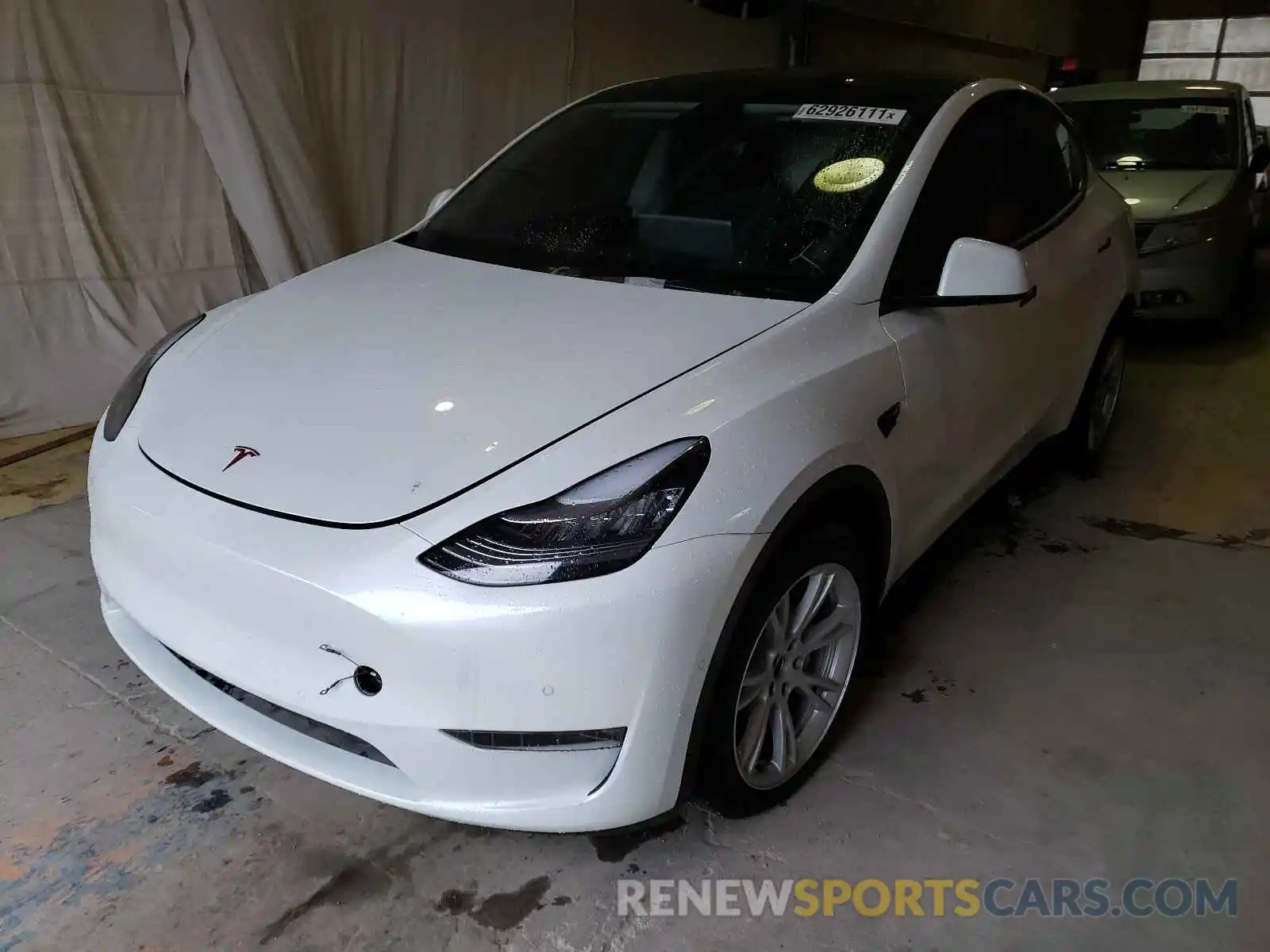 2 Фотография поврежденного автомобиля 5YJYGDEE6MF072919 TESLA MODEL Y 2021