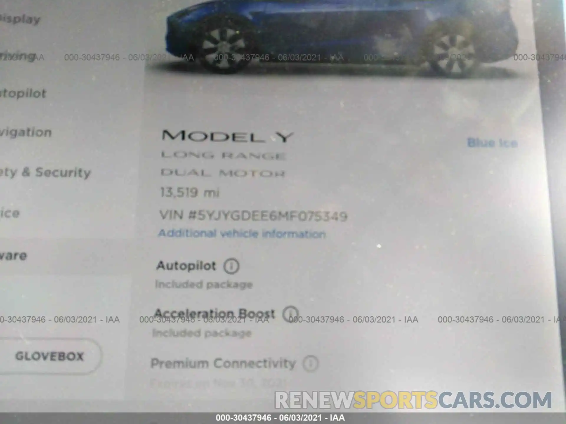 7 Фотография поврежденного автомобиля 5YJYGDEE6MF075349 TESLA MODEL Y 2021