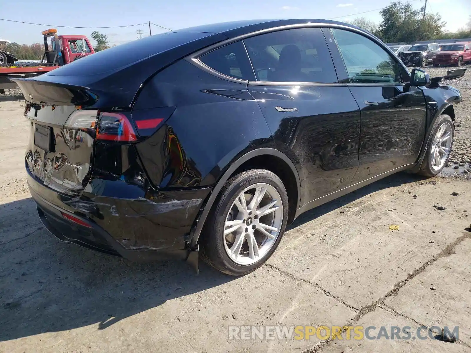 4 Фотография поврежденного автомобиля 5YJYGDEE6MF077120 TESLA MODEL Y 2021