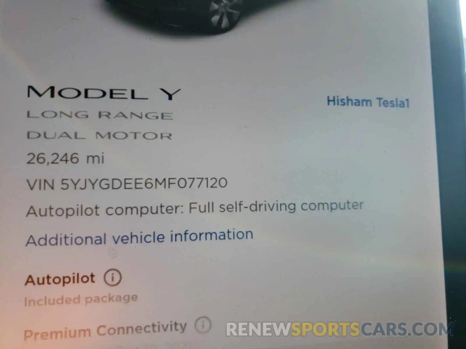 8 Фотография поврежденного автомобиля 5YJYGDEE6MF077120 TESLA MODEL Y 2021