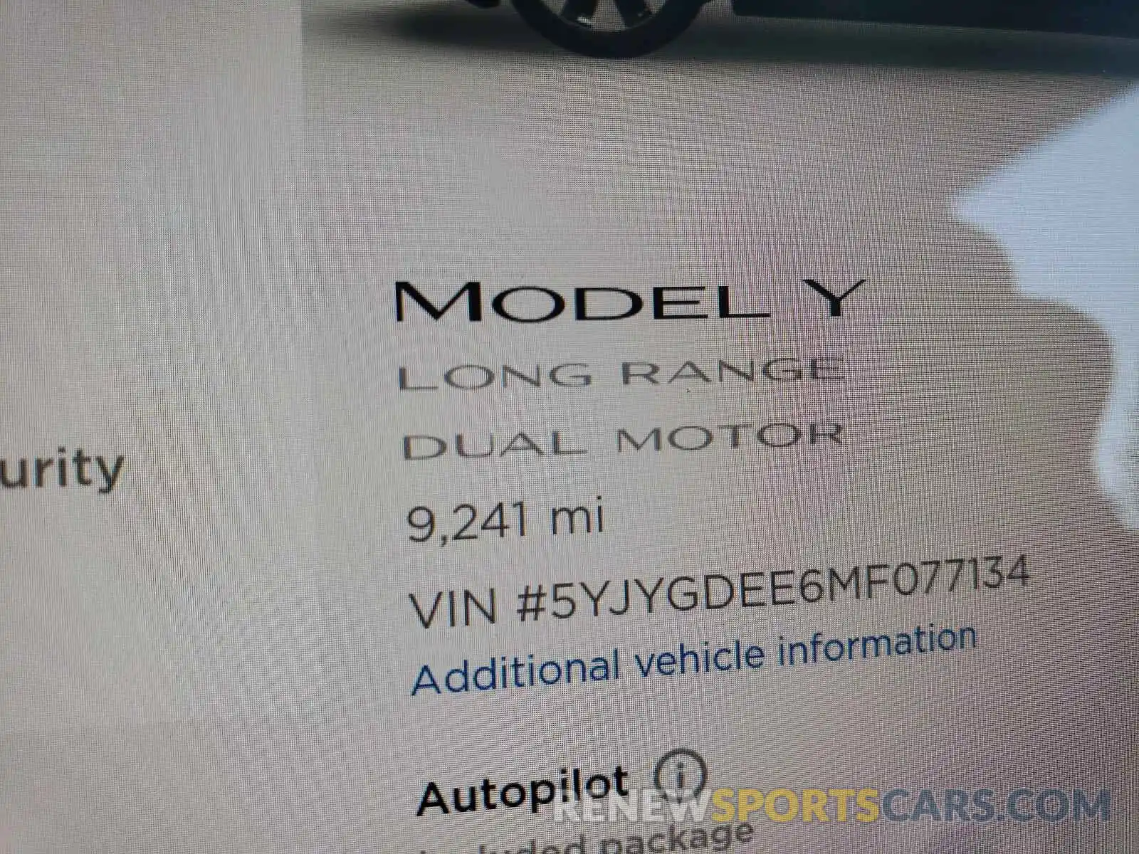 8 Фотография поврежденного автомобиля 5YJYGDEE6MF077134 TESLA MODEL Y 2021