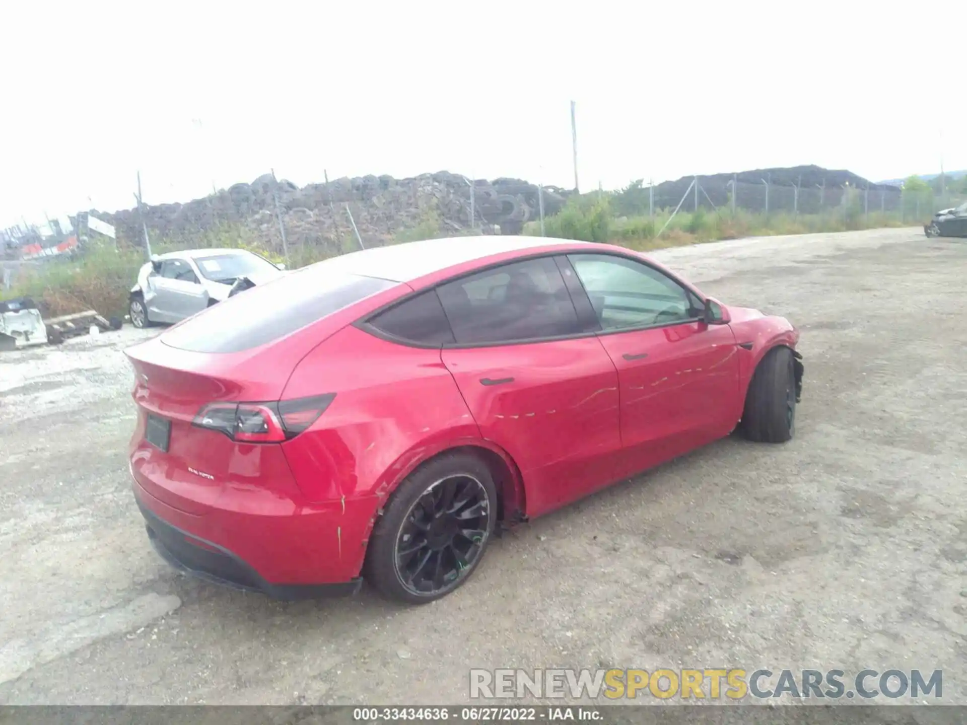 4 Фотография поврежденного автомобиля 5YJYGDEE6MF080342 TESLA MODEL Y 2021