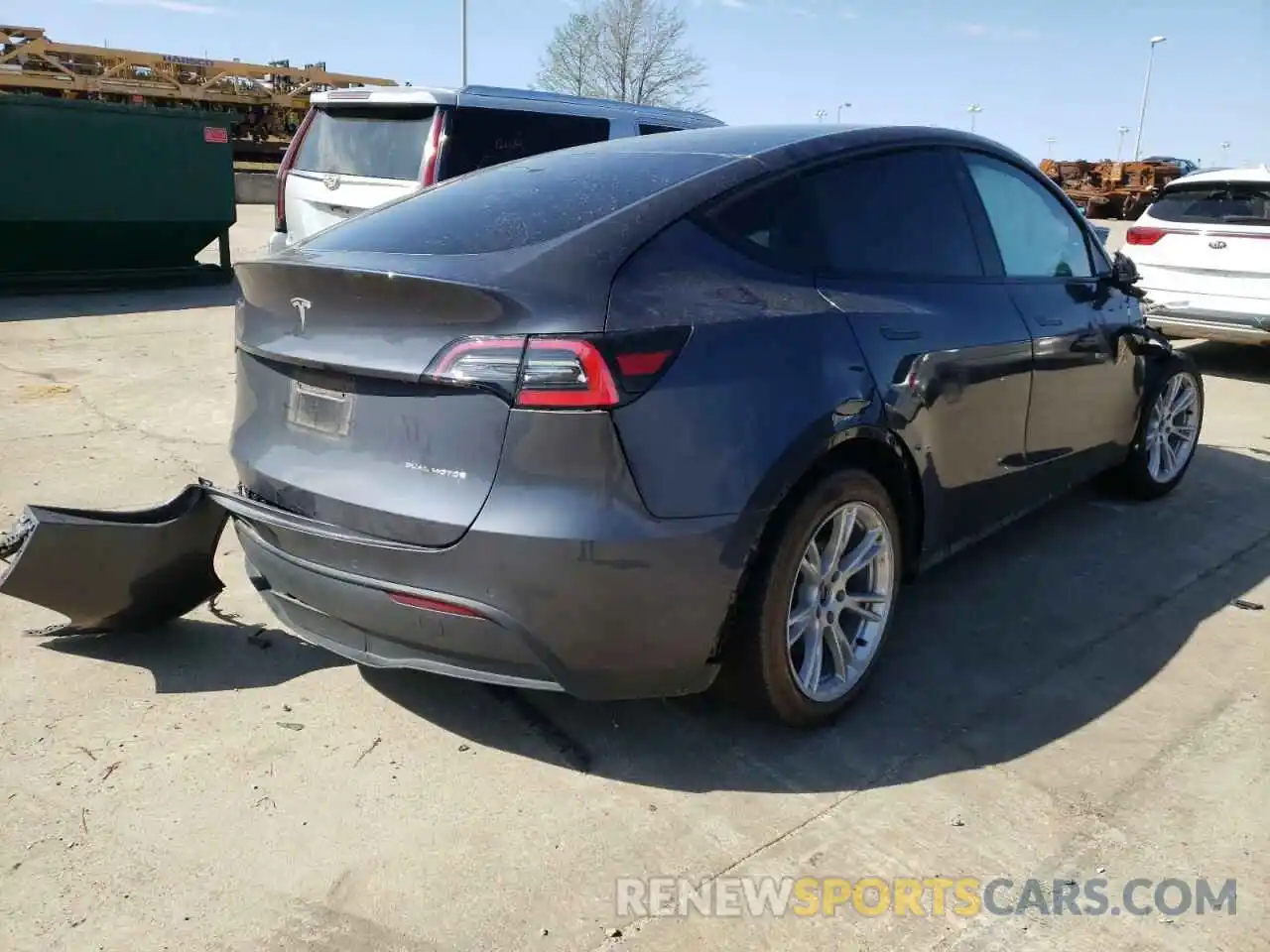 4 Фотография поврежденного автомобиля 5YJYGDEE6MF081846 TESLA MODEL Y 2021