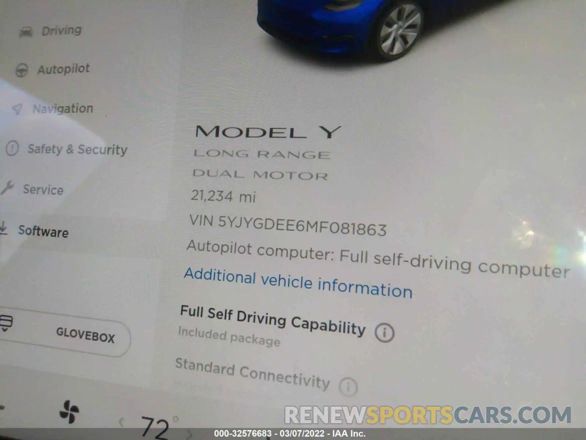 7 Photograph of a damaged car 5YJYGDEE6MF081863 TESLA MODEL Y 2021