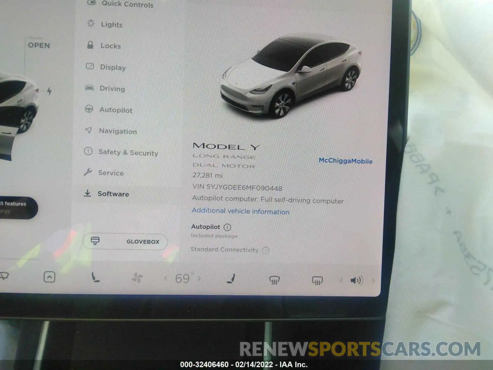 7 Фотография поврежденного автомобиля 5YJYGDEE6MF090448 TESLA MODEL Y 2021