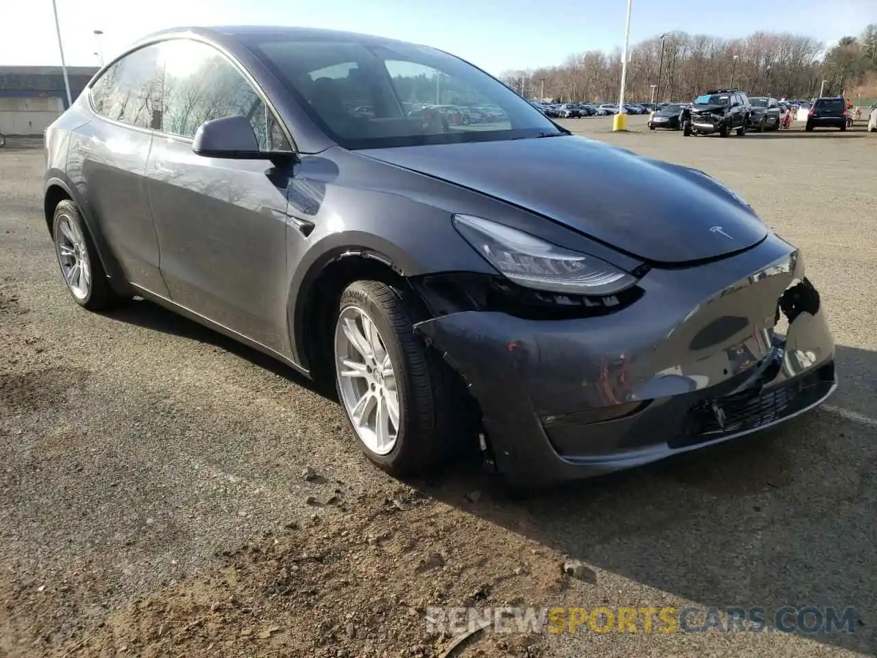 1 Фотография поврежденного автомобиля 5YJYGDEE6MF099974 TESLA MODEL Y 2021