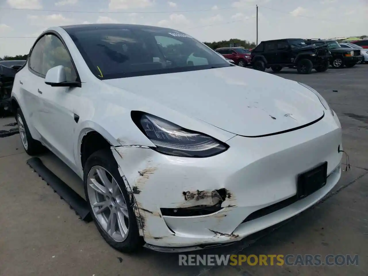 1 Фотография поврежденного автомобиля 5YJYGDEE6MF106275 TESLA MODEL Y 2021