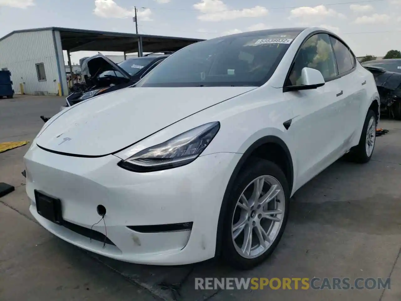 2 Фотография поврежденного автомобиля 5YJYGDEE6MF106275 TESLA MODEL Y 2021