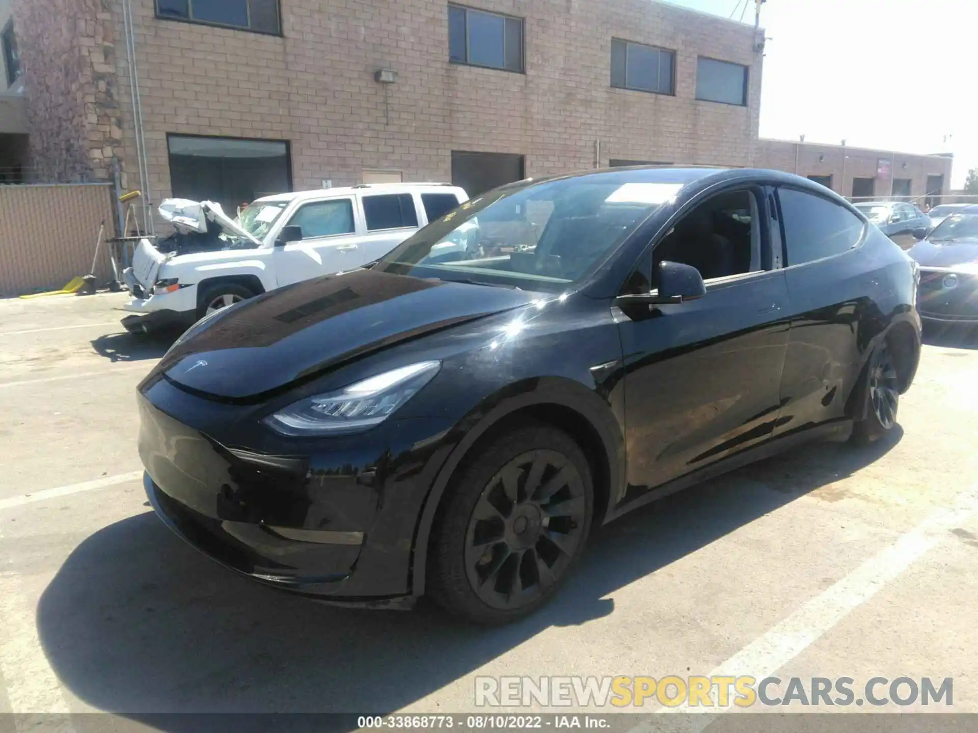 2 Фотография поврежденного автомобиля 5YJYGDEE6MF111993 TESLA MODEL Y 2021