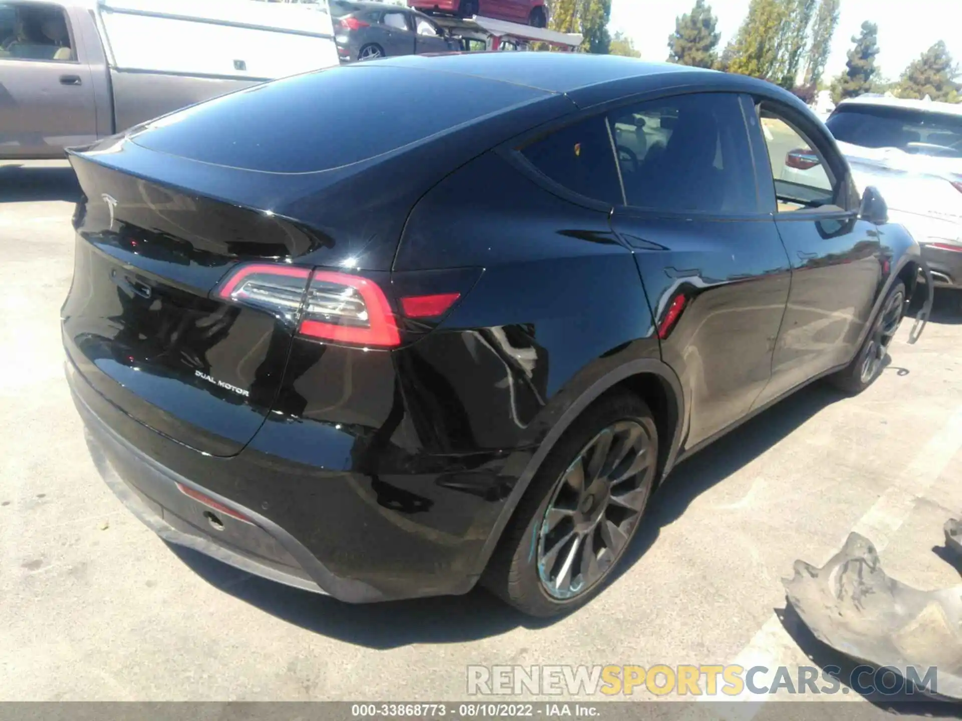 4 Фотография поврежденного автомобиля 5YJYGDEE6MF111993 TESLA MODEL Y 2021