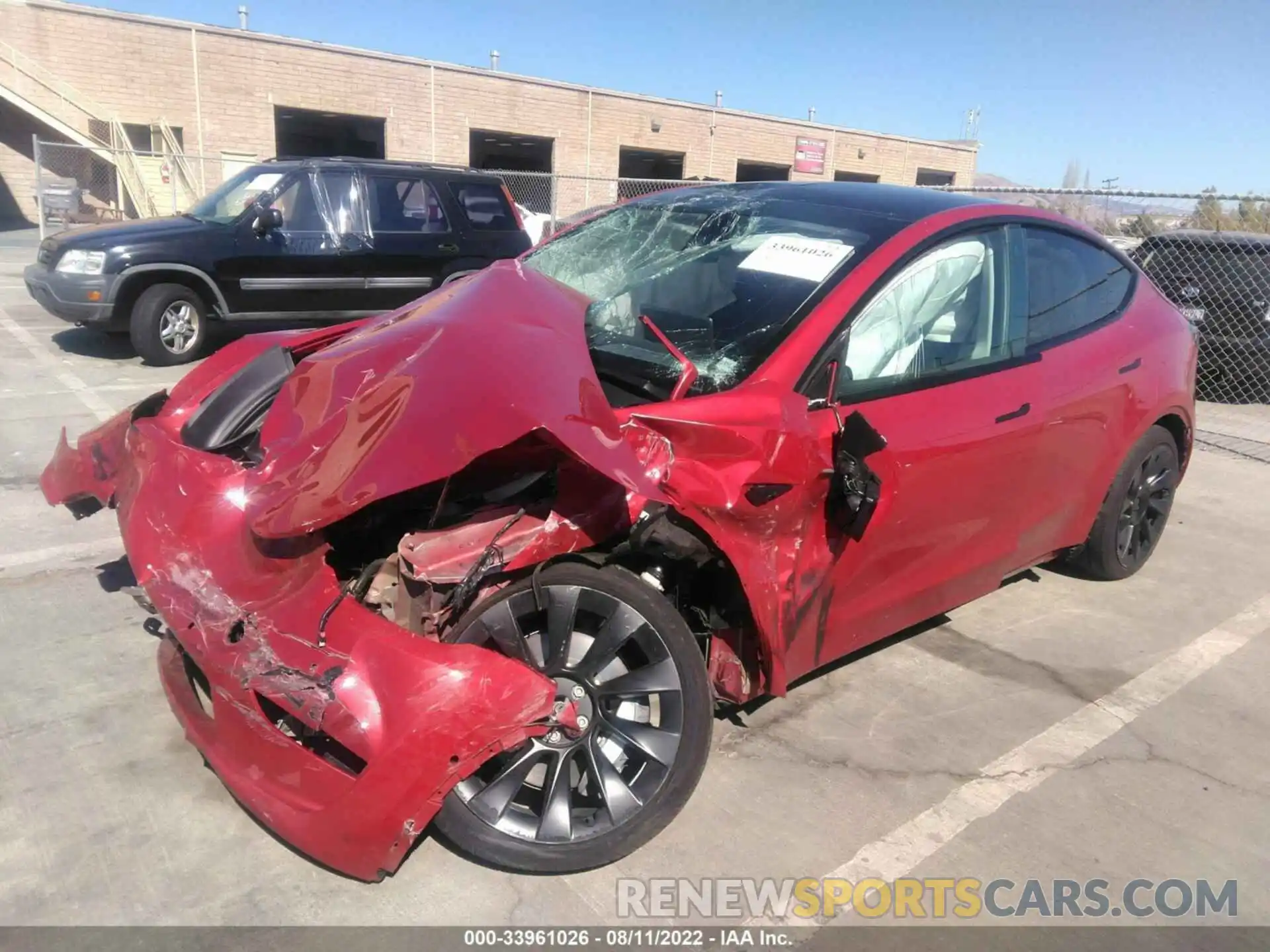 2 Photograph of a damaged car 5YJYGDEE6MF140071 TESLA MODEL Y 2021