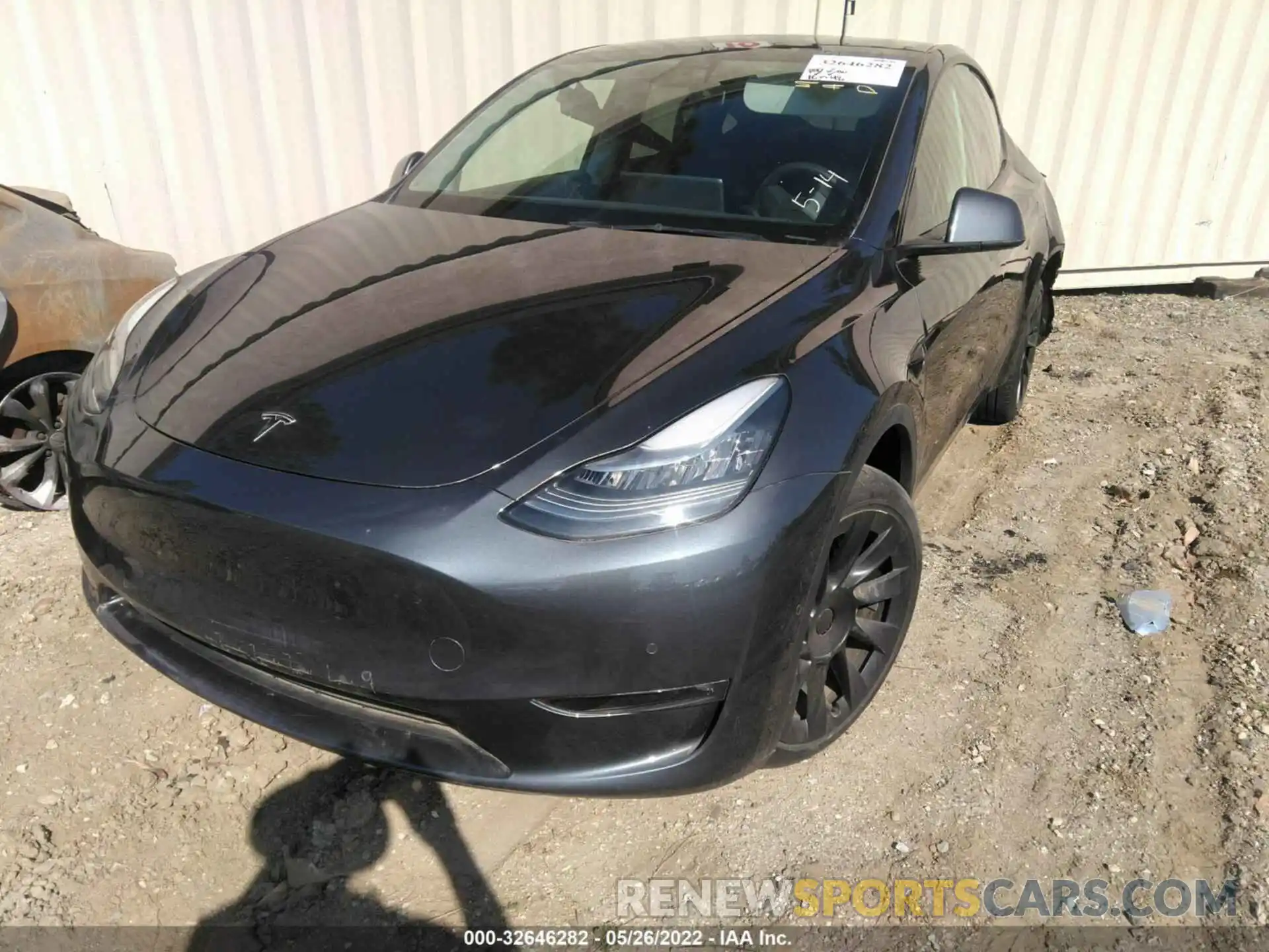 2 Photograph of a damaged car 5YJYGDEE6MF140121 TESLA MODEL Y 2021