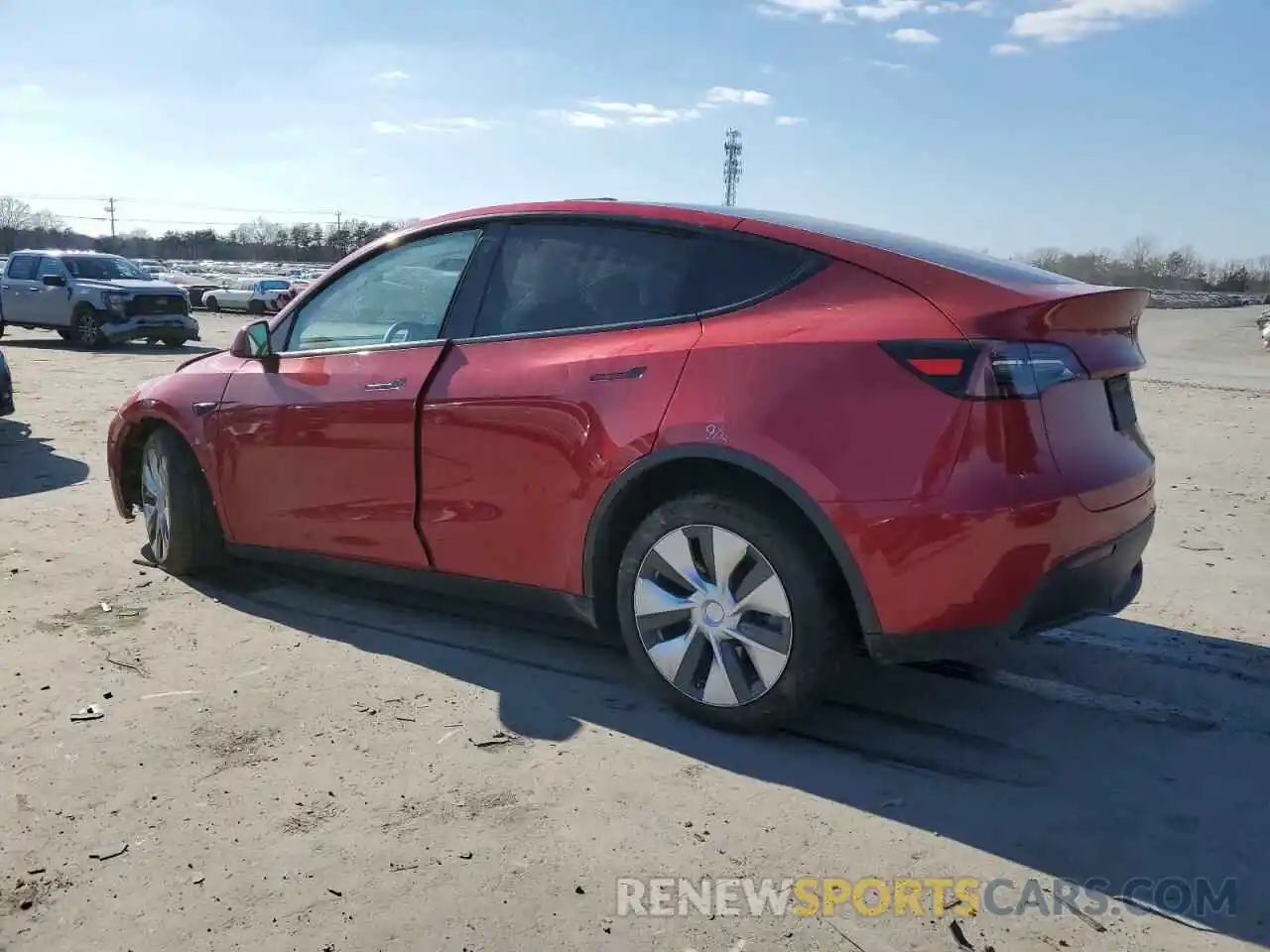 2 Photograph of a damaged car 5YJYGDEE6MF151782 TESLA MODEL Y 2021