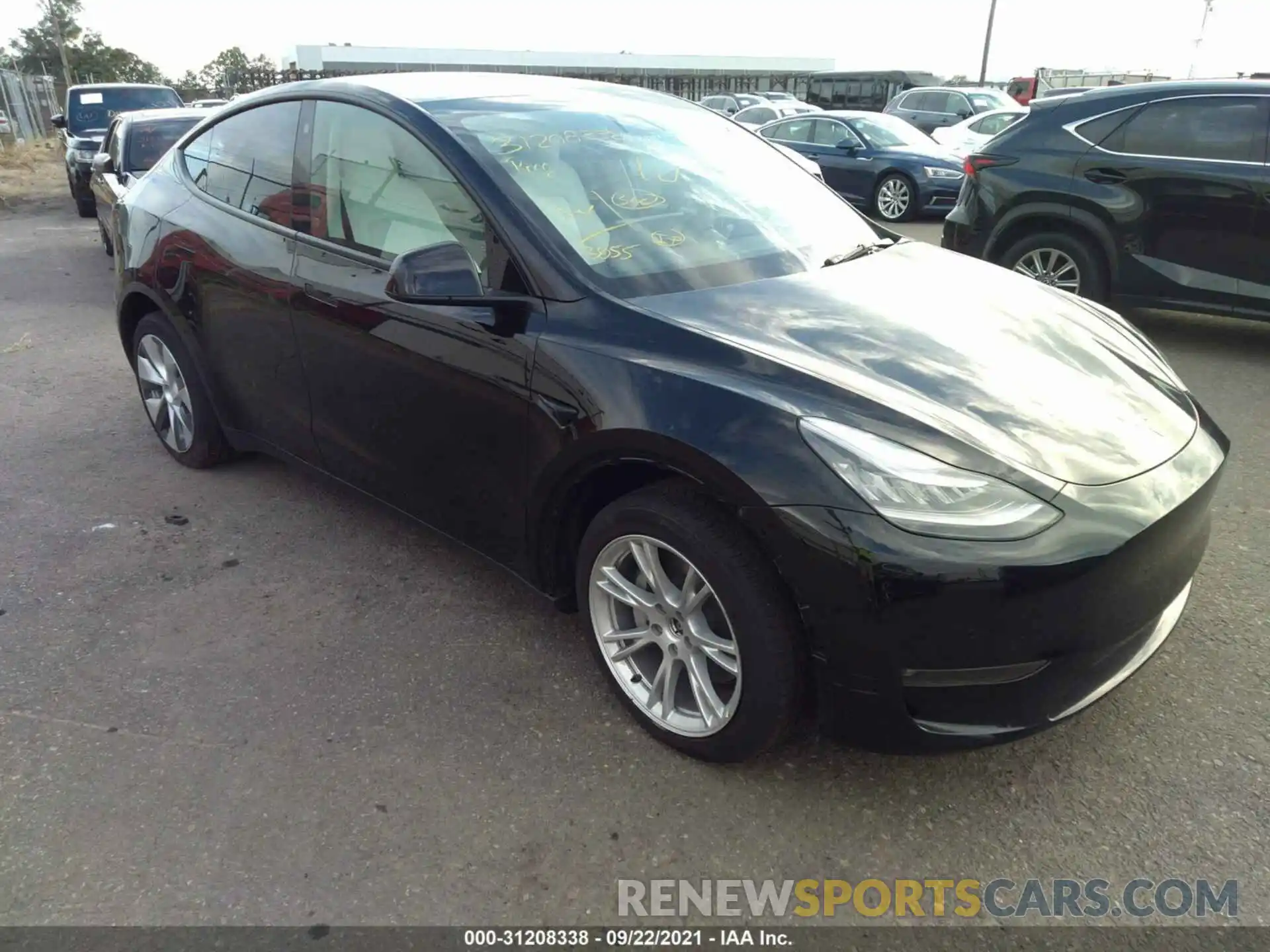 1 Photograph of a damaged car 5YJYGDEE6MF152561 TESLA MODEL Y 2021