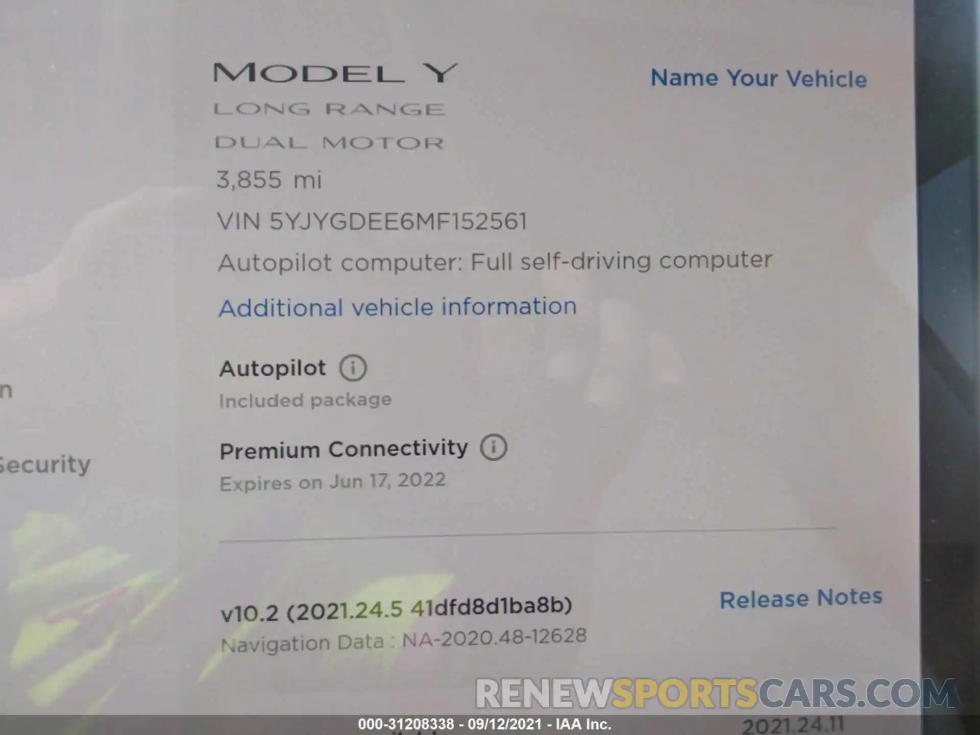 7 Photograph of a damaged car 5YJYGDEE6MF152561 TESLA MODEL Y 2021