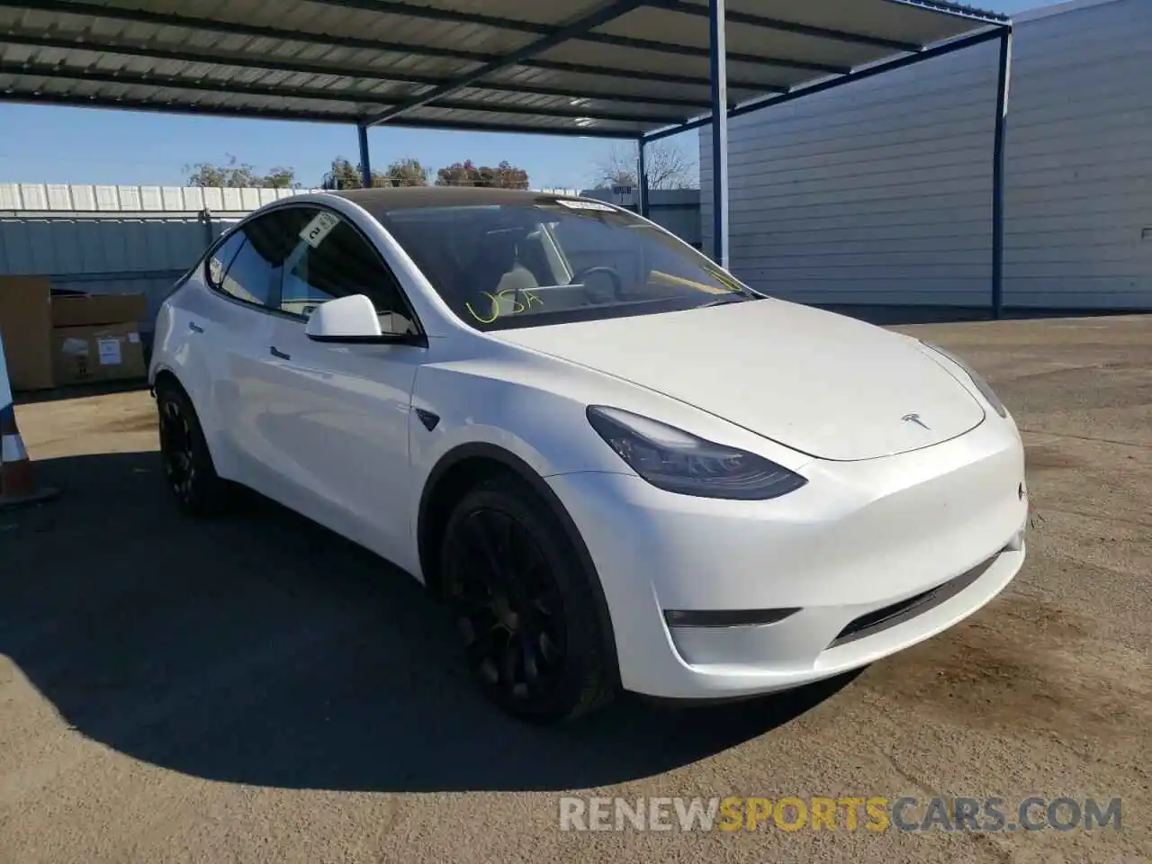 1 Фотография поврежденного автомобиля 5YJYGDEE6MF153595 TESLA MODEL Y 2021