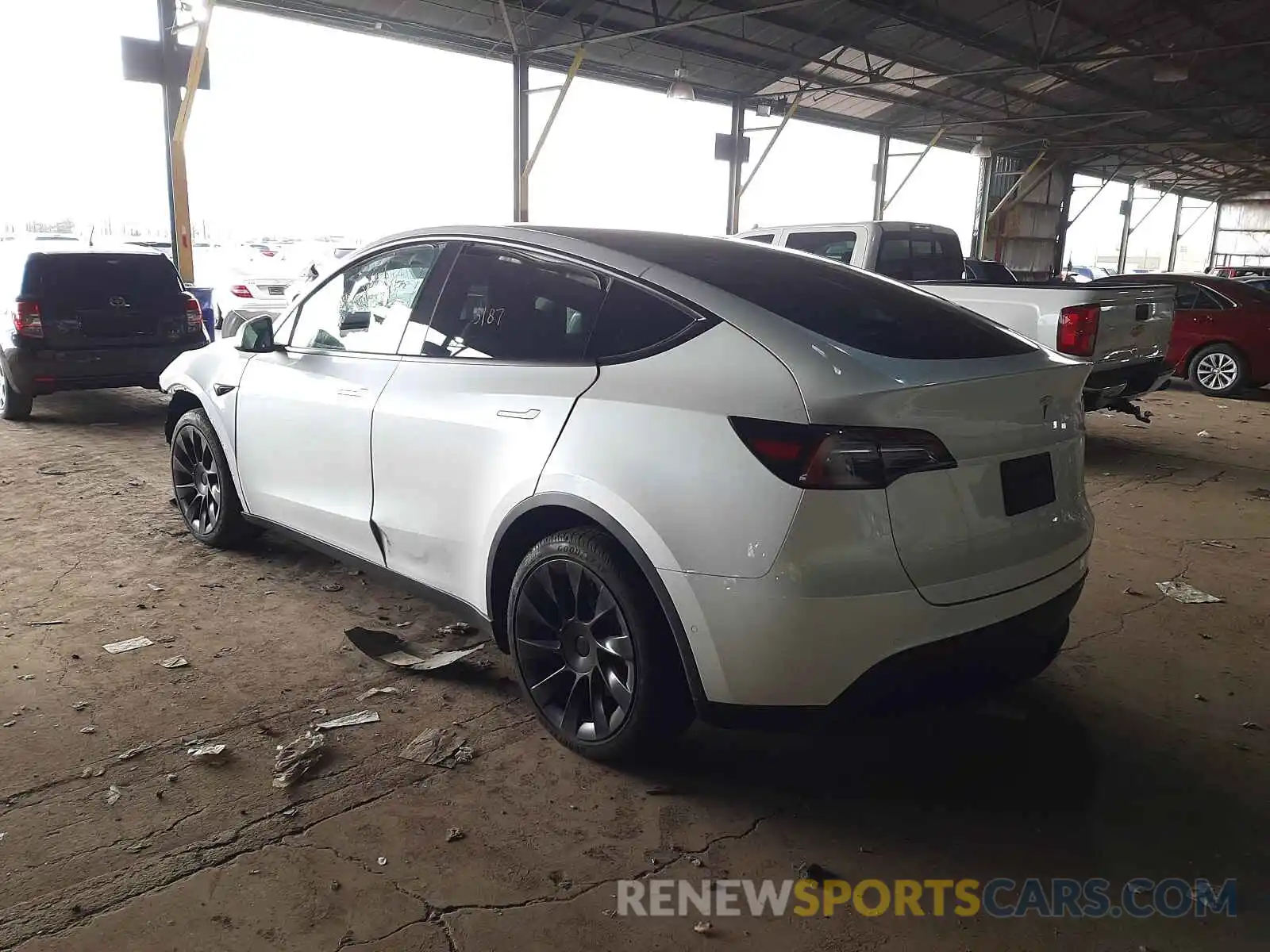 3 Photograph of a damaged car 5YJYGDEE6MF159350 TESLA MODEL Y 2021