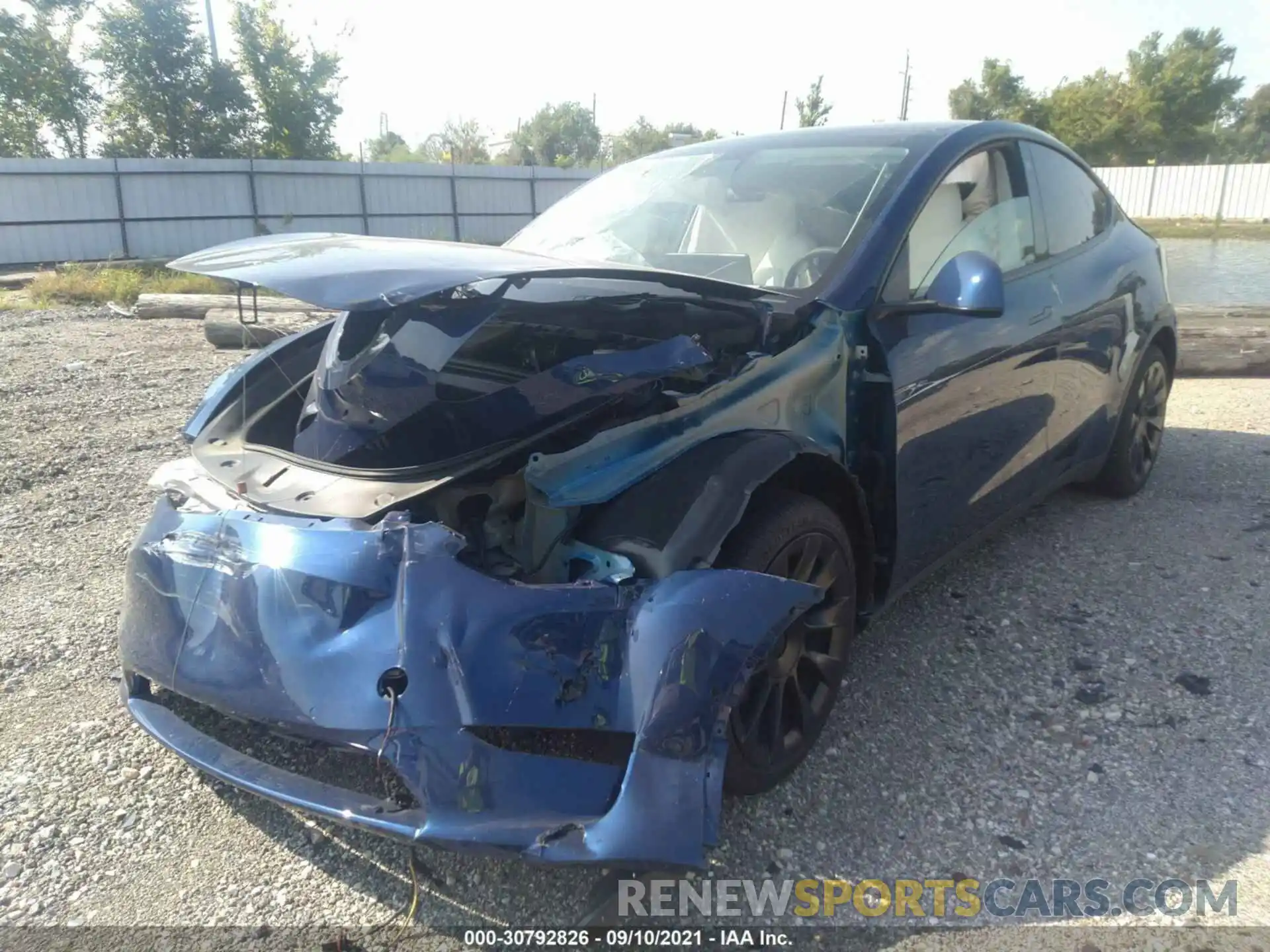 2 Photograph of a damaged car 5YJYGDEE6MF161907 TESLA MODEL Y 2021