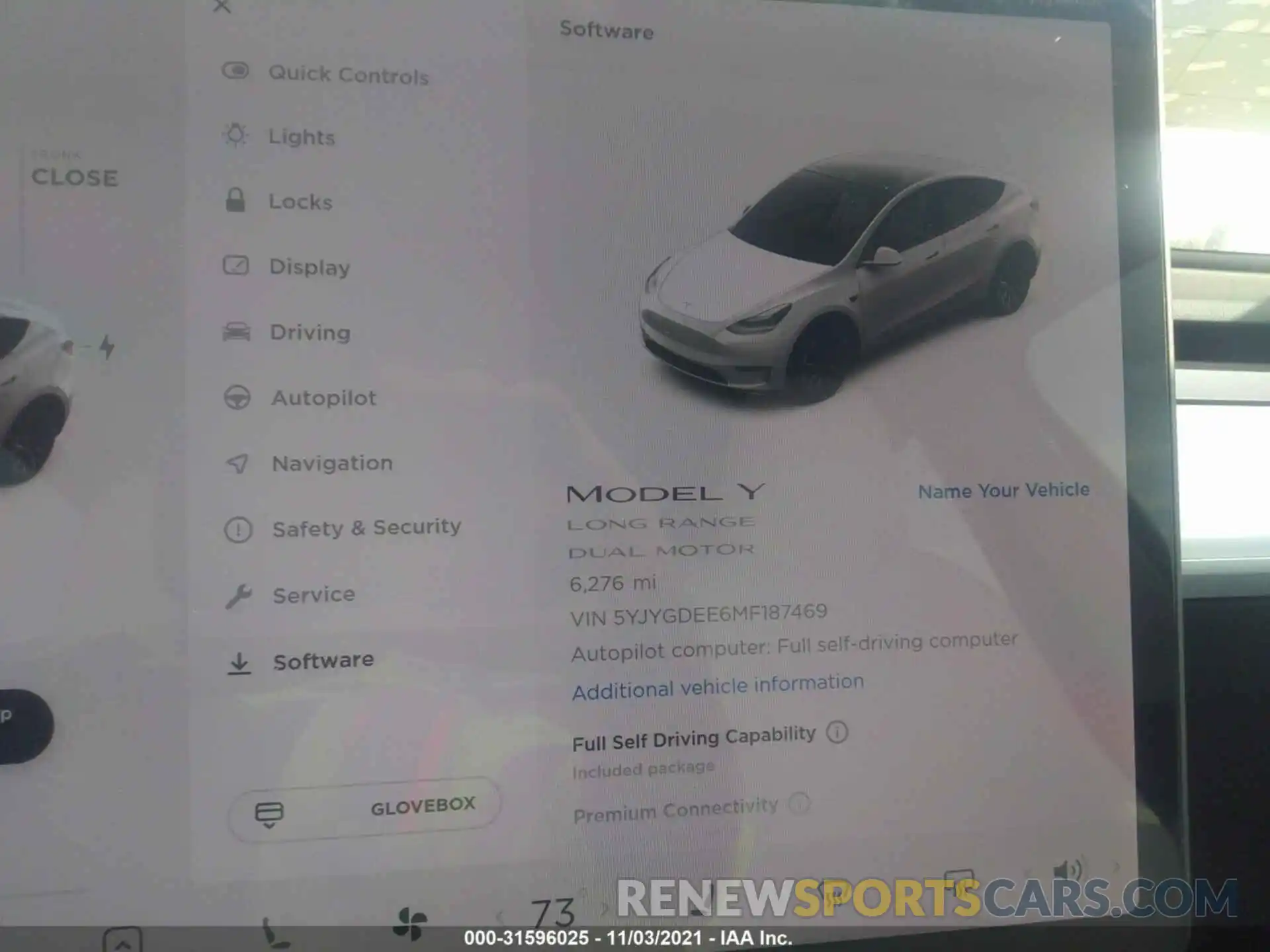 7 Фотография поврежденного автомобиля 5YJYGDEE6MF187469 TESLA MODEL Y 2021