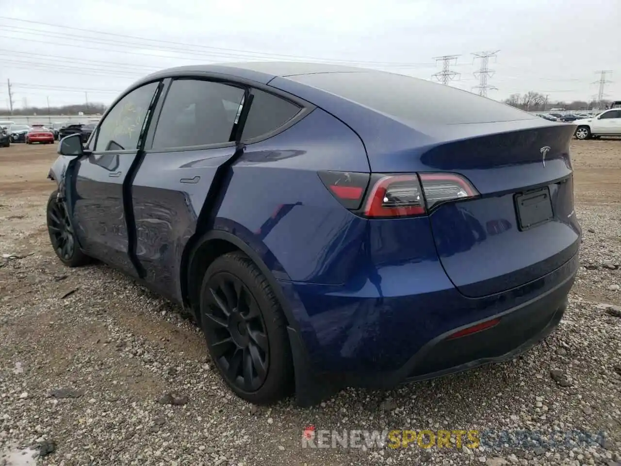 3 Фотография поврежденного автомобиля 5YJYGDEE6MF192588 TESLA MODEL Y 2021