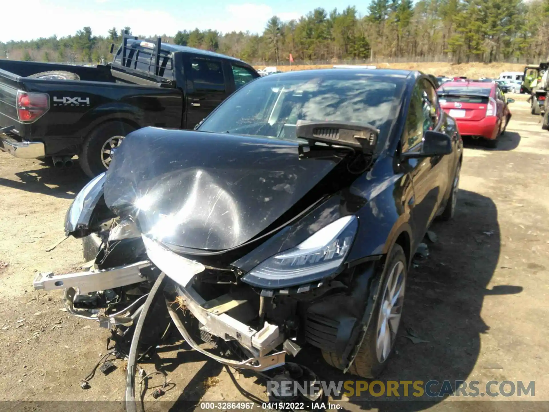 2 Photograph of a damaged car 5YJYGDEE6MF198455 TESLA MODEL Y 2021