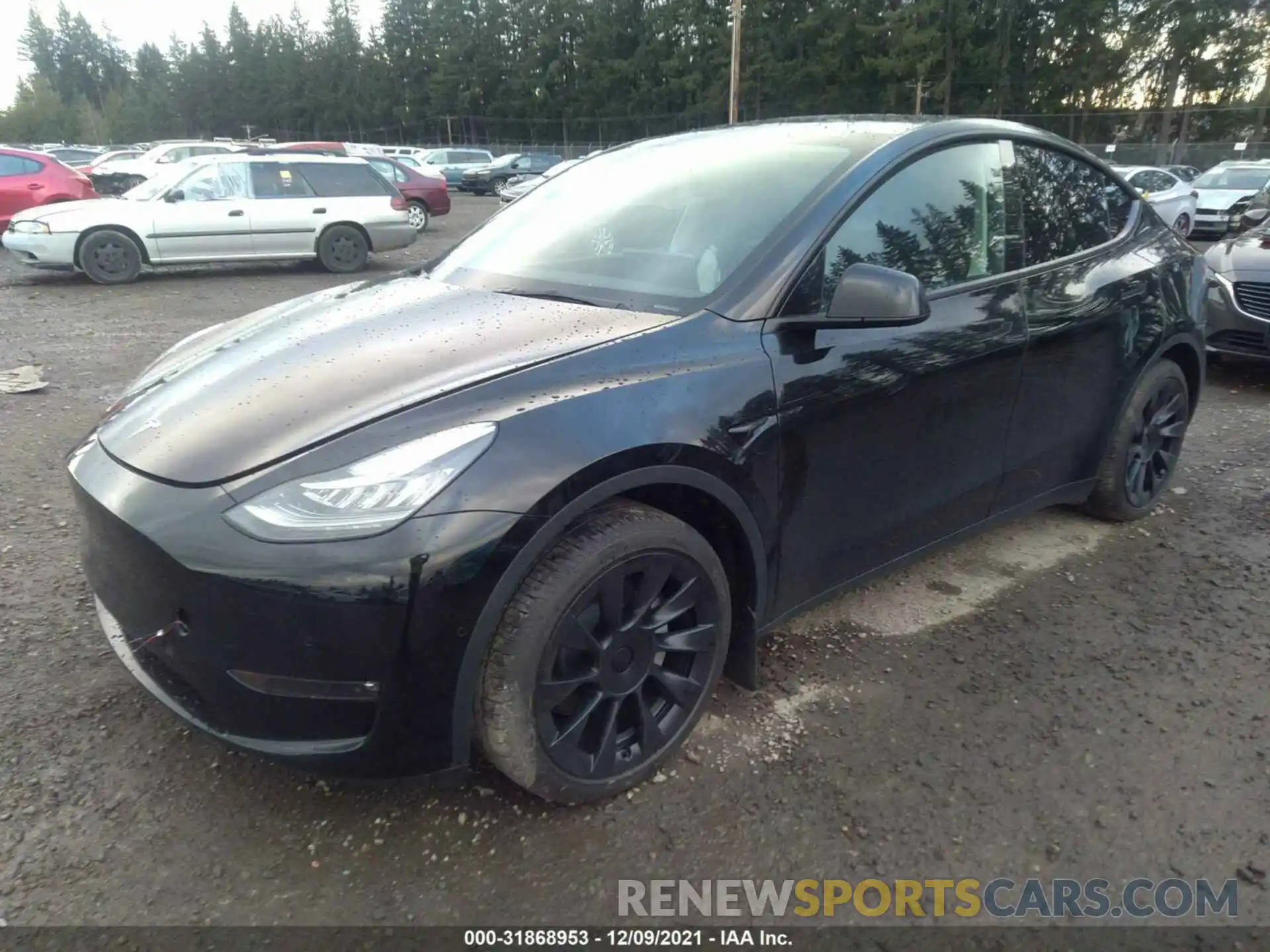 2 Photograph of a damaged car 5YJYGDEE6MF199623 TESLA MODEL Y 2021