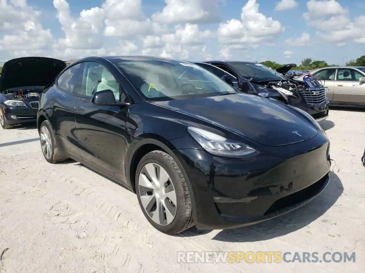 1 Фотография поврежденного автомобиля 5YJYGDEE6MF201435 TESLA MODEL Y 2021