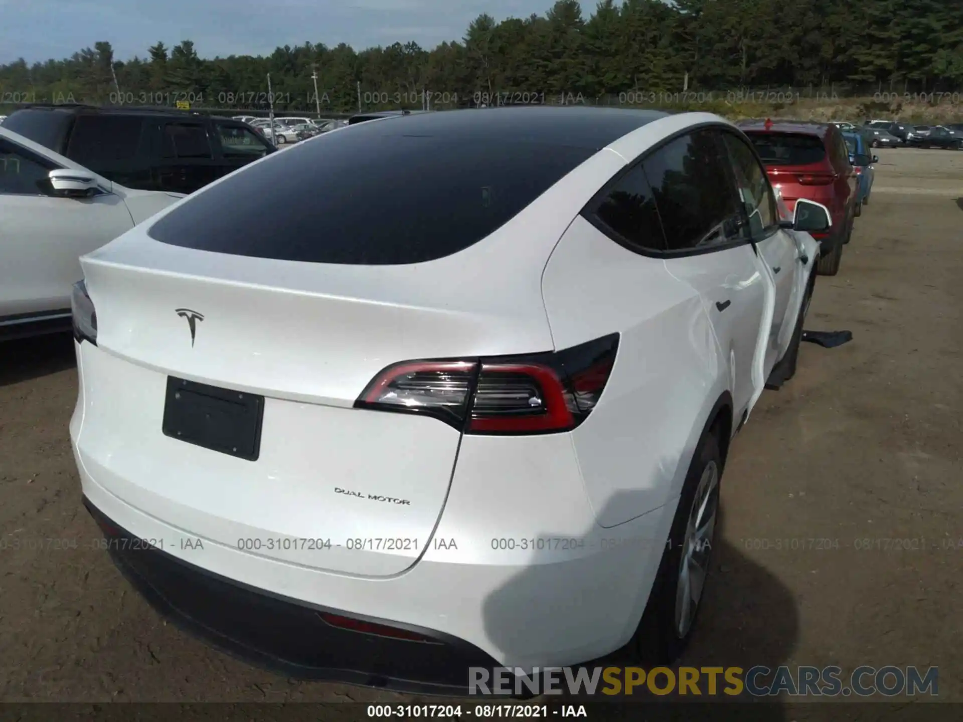 4 Фотография поврежденного автомобиля 5YJYGDEE6MF202973 TESLA MODEL Y 2021