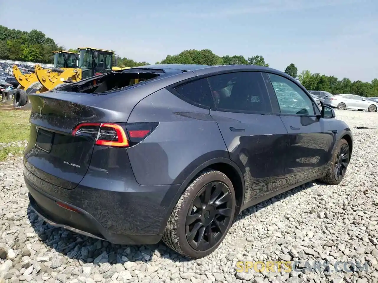 4 Фотография поврежденного автомобиля 5YJYGDEE6MF203752 TESLA MODEL Y 2021