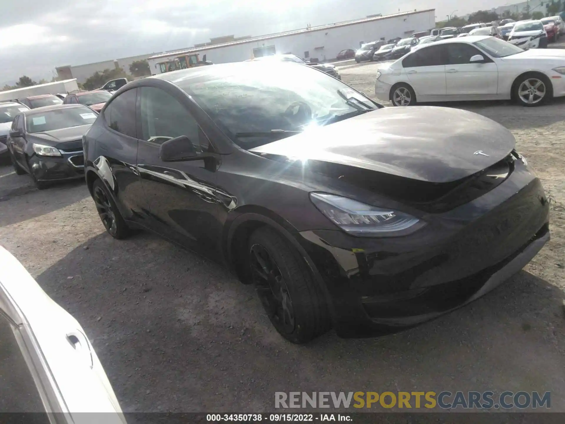 1 Photograph of a damaged car 5YJYGDEE6MF240767 TESLA MODEL Y 2021