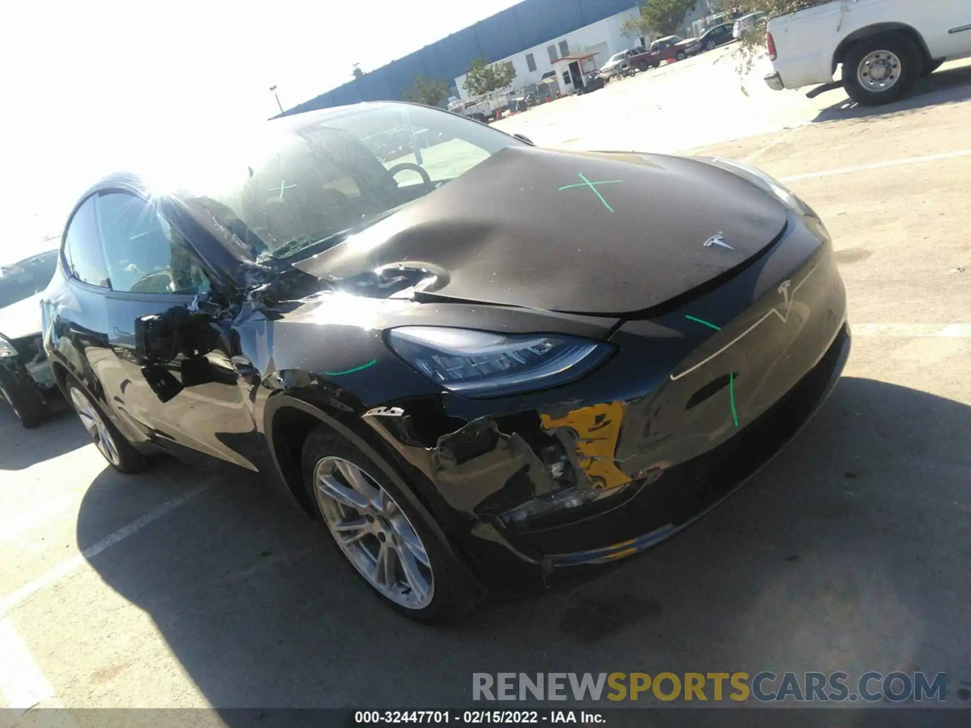 1 Photograph of a damaged car 5YJYGDEE6MF241451 TESLA MODEL Y 2021