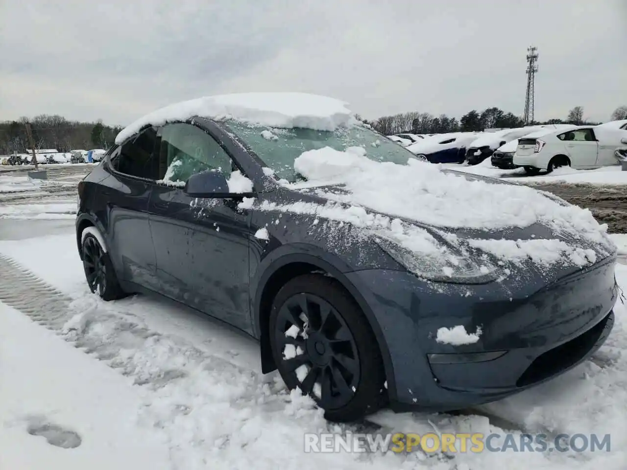 1 Photograph of a damaged car 5YJYGDEE6MF244138 TESLA MODEL Y 2021