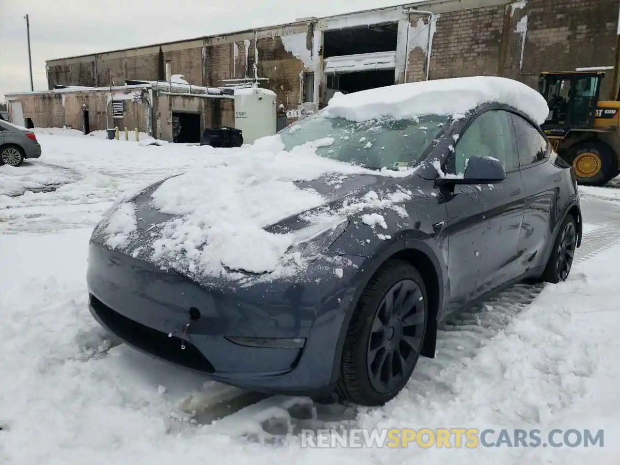 2 Photograph of a damaged car 5YJYGDEE6MF244138 TESLA MODEL Y 2021