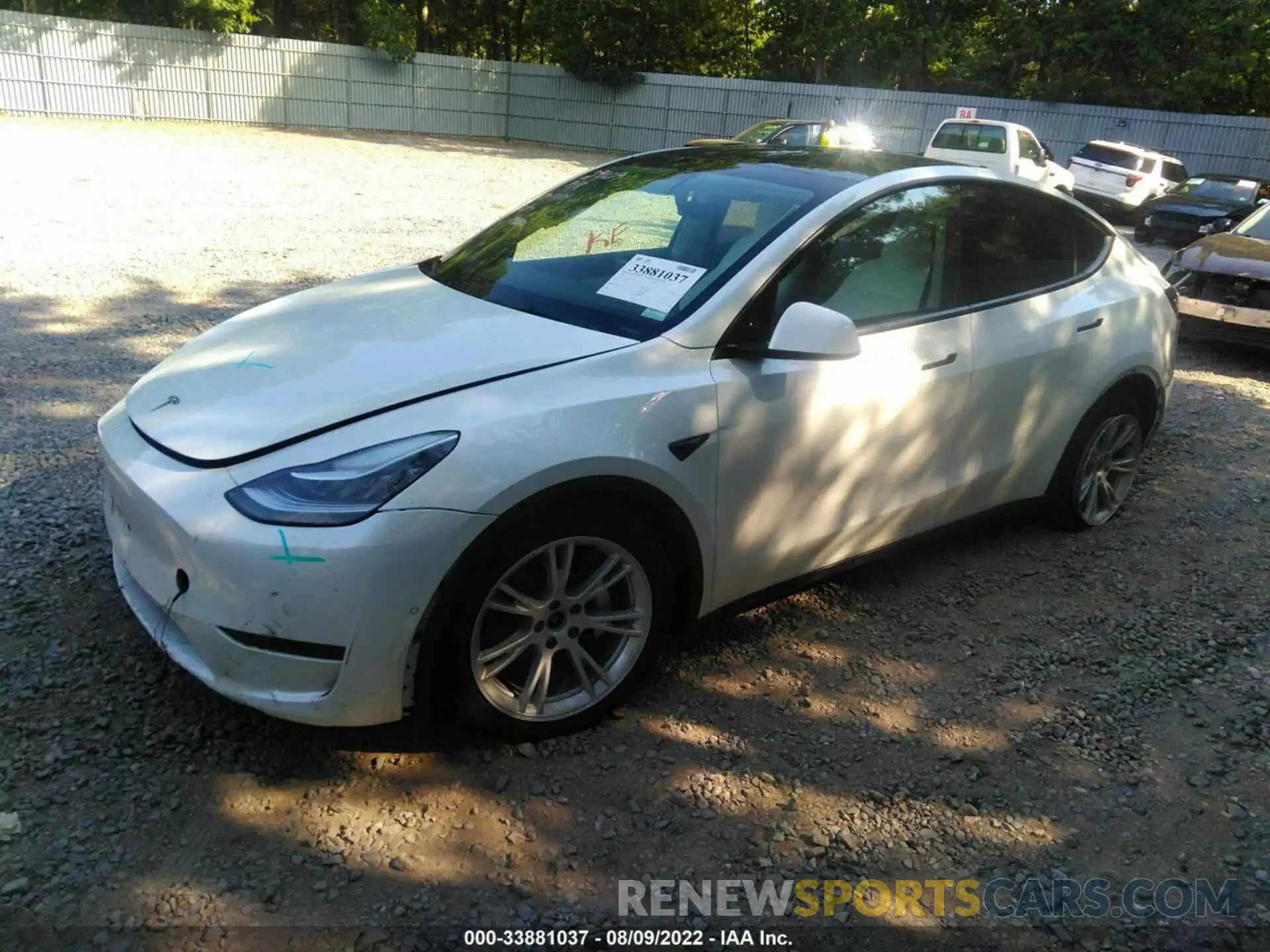 2 Photograph of a damaged car 5YJYGDEE6MF256886 TESLA MODEL Y 2021