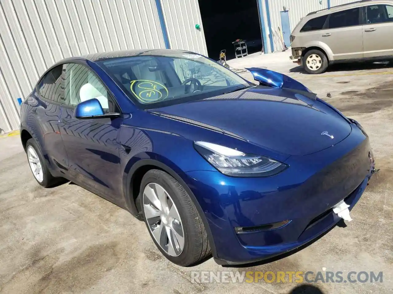 1 Фотография поврежденного автомобиля 5YJYGDEE6MF263613 TESLA MODEL Y 2021