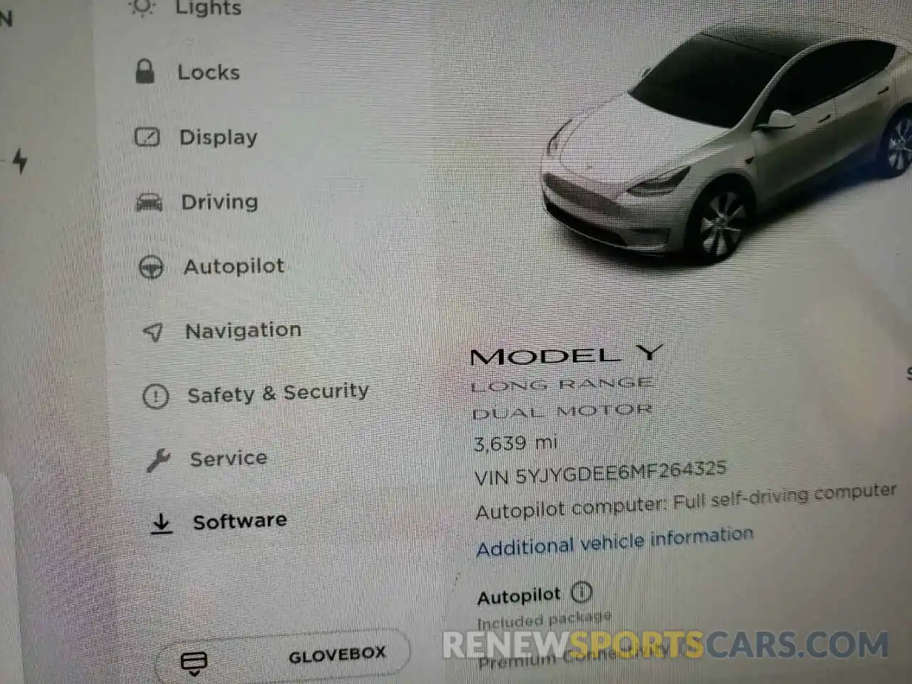 8 Фотография поврежденного автомобиля 5YJYGDEE6MF264325 TESLA MODEL Y 2021