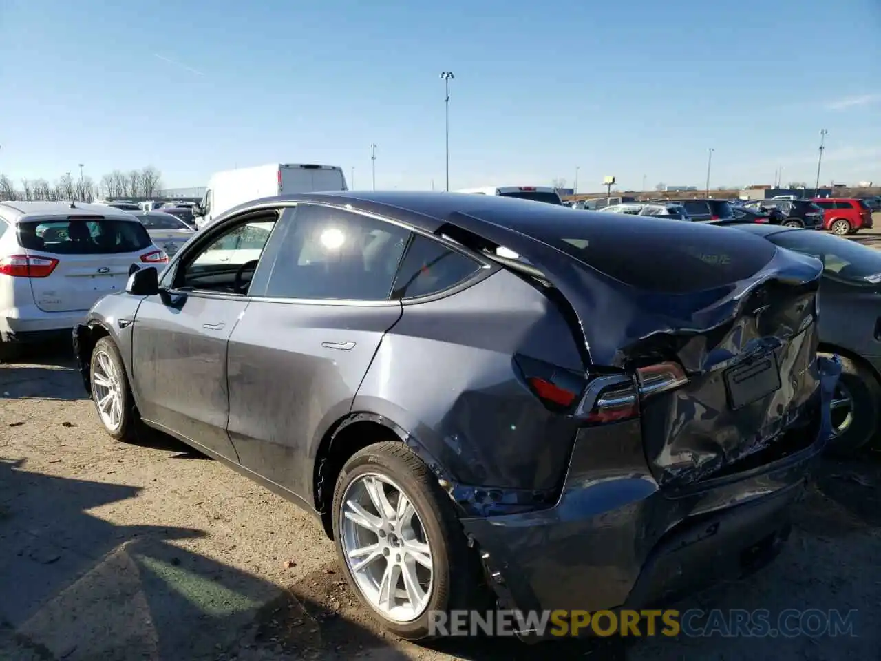 3 Photograph of a damaged car 5YJYGDEE6MF265443 TESLA MODEL Y 2021